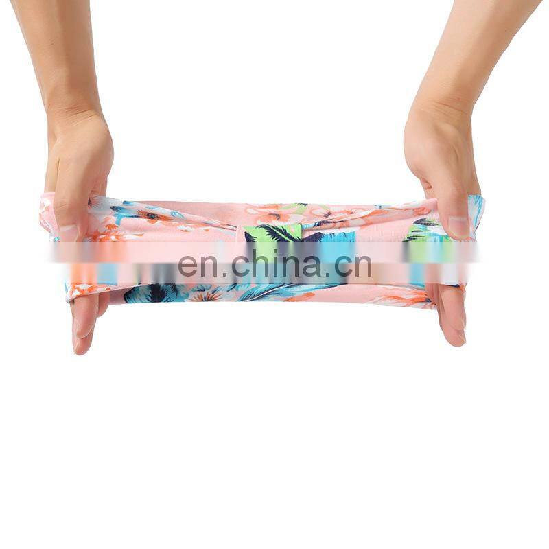 Width Printed Hairband Yoga Headband Sport Workout Headband