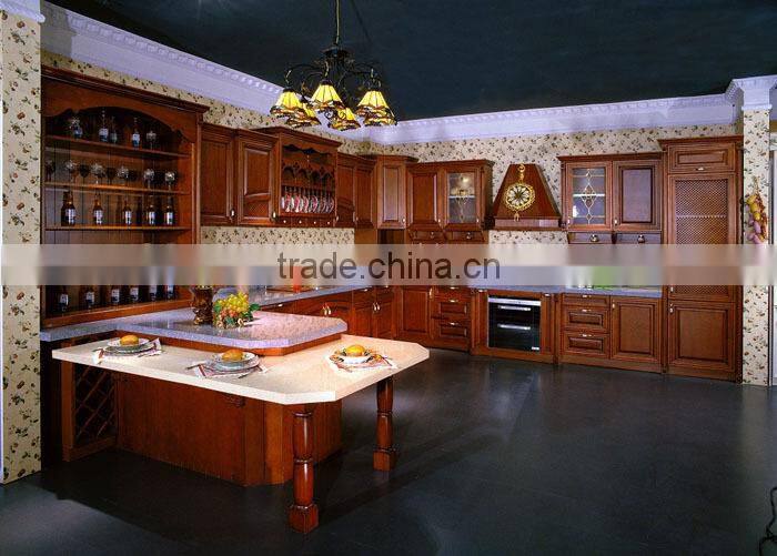 Hot Selling Classical Wooden Kitchen Cabinet with dish rack Design,kitchen basket price