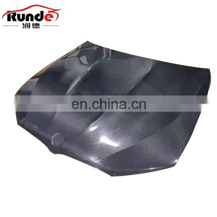 Runde Carbon Fiber Material Auto Car Bonnet Engine Hood For 2018-In BMW 5 Series G30 G38 Engine Hood Bonnet
