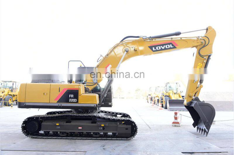 22T LOVOL 13Ton Hydraulic Wheel Excavator For Mining Machinery FR220D
