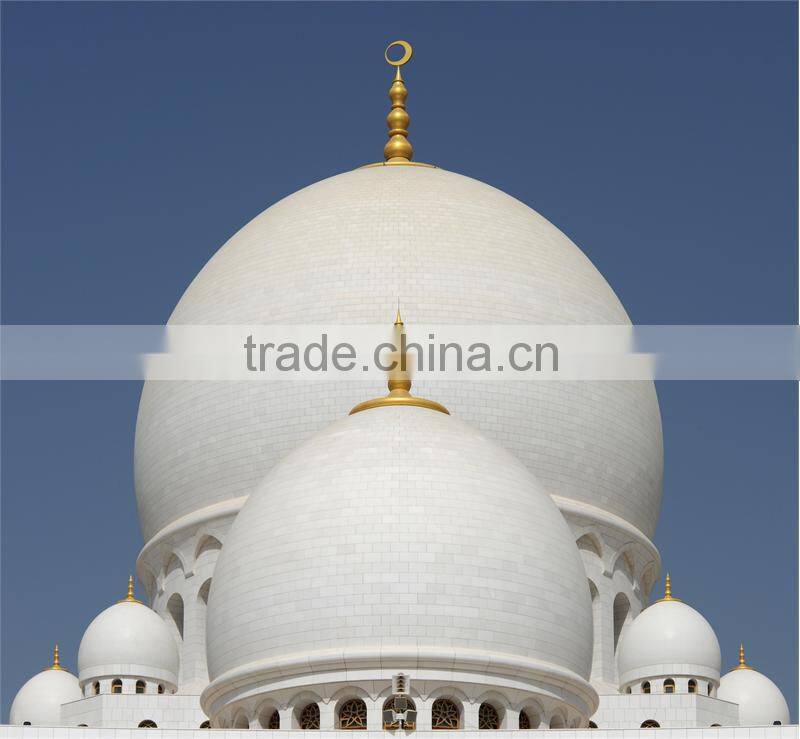Fiberglass reinforced roof steel structure mosque dome