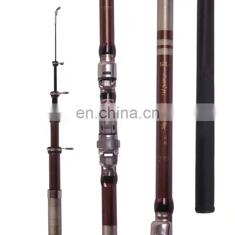 Telescopic rod and reel combo spinning fire fishing rod set fishing reel and rod