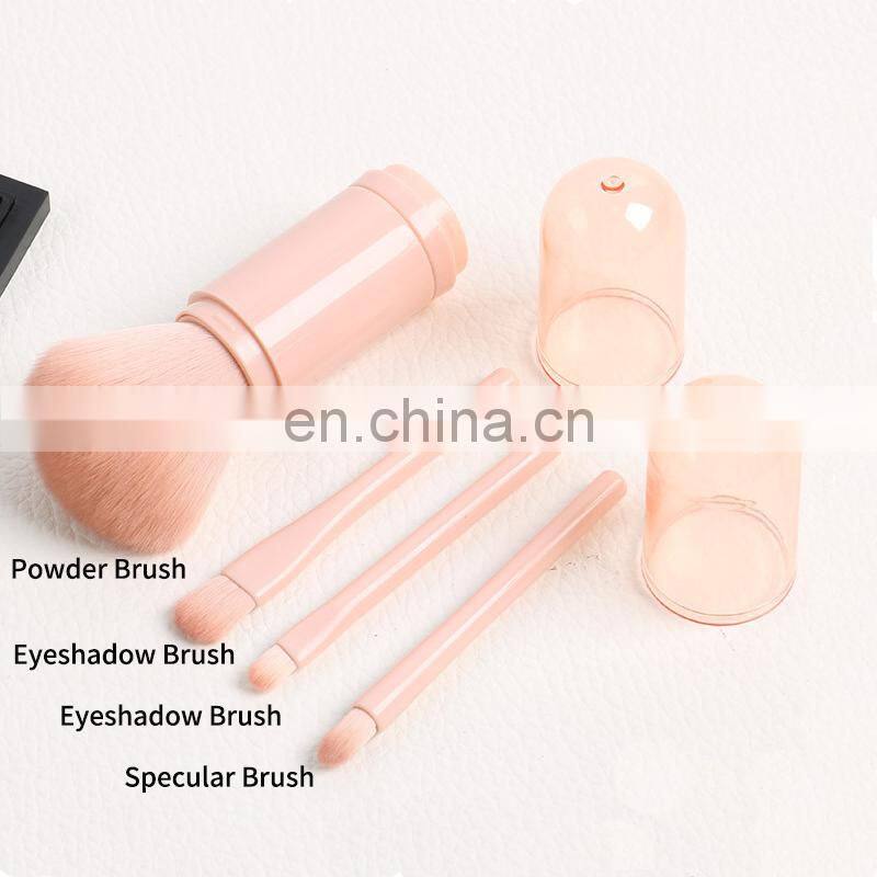 Separable 4 in 1 multifunction Mini makeup Brushes