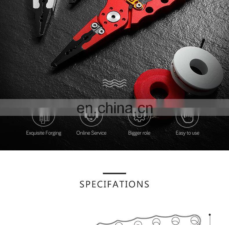New Aluminum Alloy Outdoor Fishing Tools High Quality Luya Pliers Hook Hook Portable Pliers