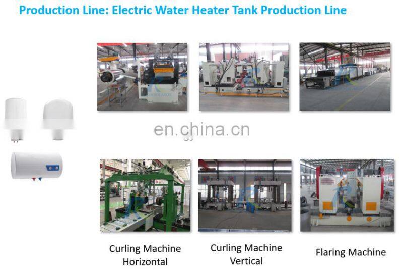 Electric water heater straight seam welding machine