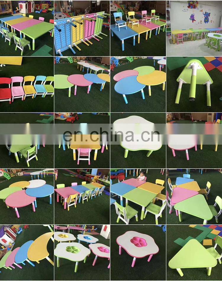 Cute design children study table desk and kids study chair