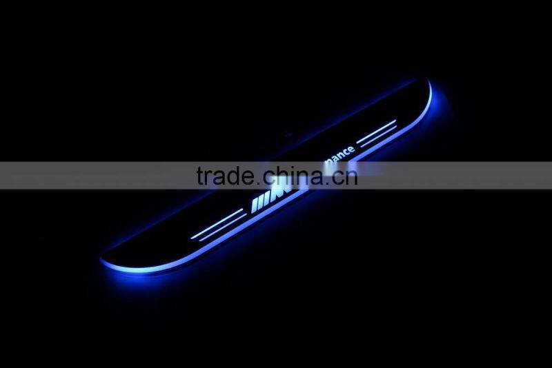 LED flash scuff Sill Plate light for X1 E84 2011~2015 car door sill plate light moving flash car sill plate light