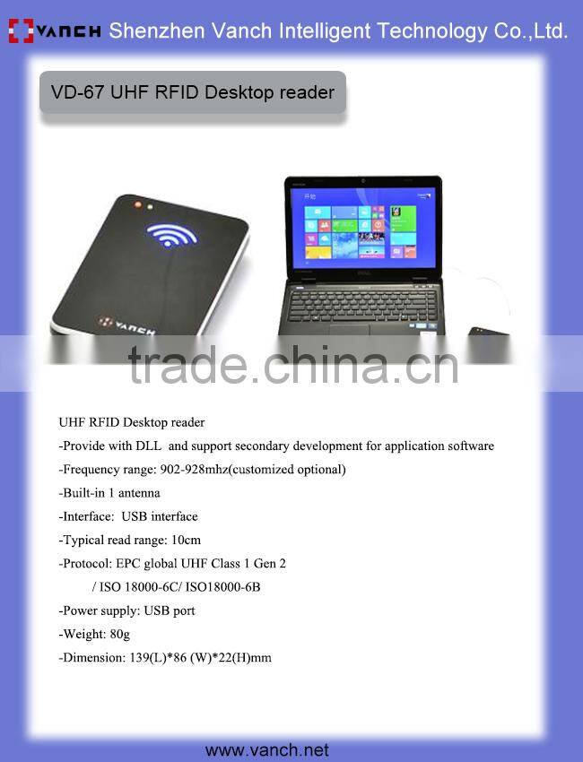 2.0 USB UHF RFID Reader Writer/encoder + SDK+ Software