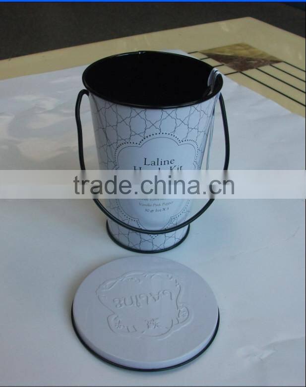 CCBB-T203 Mini Candy Tin bucket, gift bucket, candy bucket with lid, embossing logo