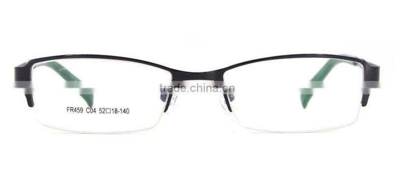 Metal Half Rim Men Eyeglass Frame Fashion Glasses Eyewear