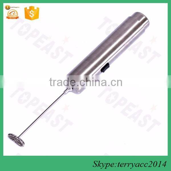 Milk Frother Stainless Steel with Stand and 2 Speed Coffee Foam Maker