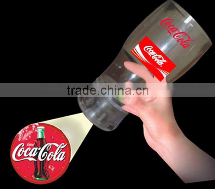 flashing projector cup,led plastic lighting cup,fashion beer cup for promotion