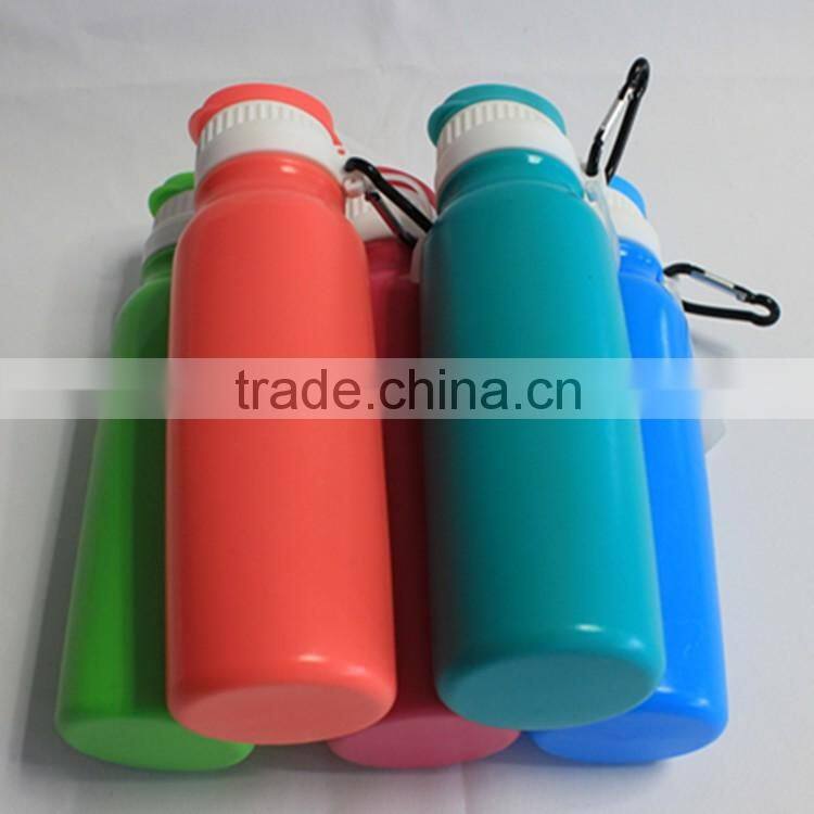 Hot Selling Wholsale Outdoor Food Grade BPA Free Portable Collapsible Silicone bottle