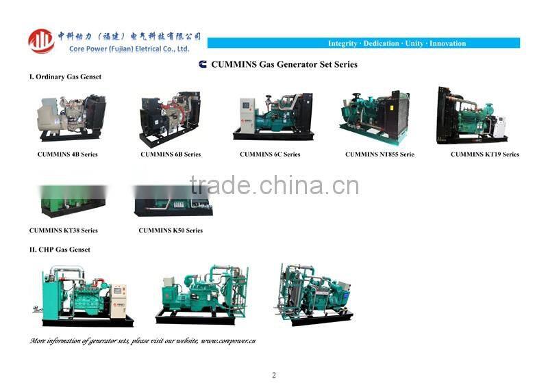 Brand 160kw natural gas genset CHP 400v 50hz