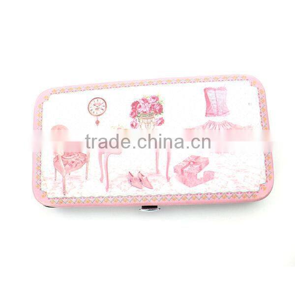 Colorized pattern bag promotional gift manicure set