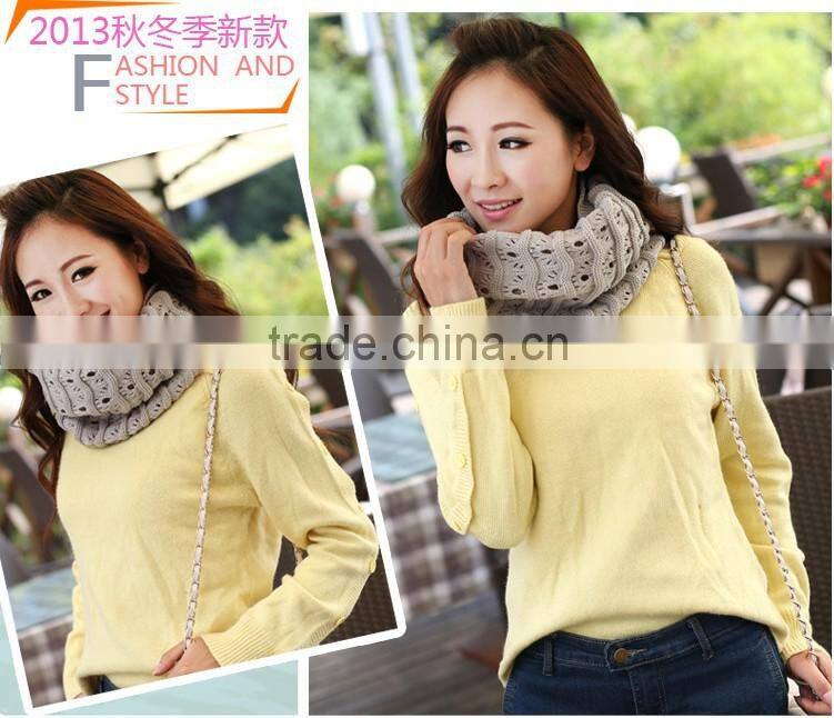 Winter Fashion Wool Chevron Circle Loop Scarf