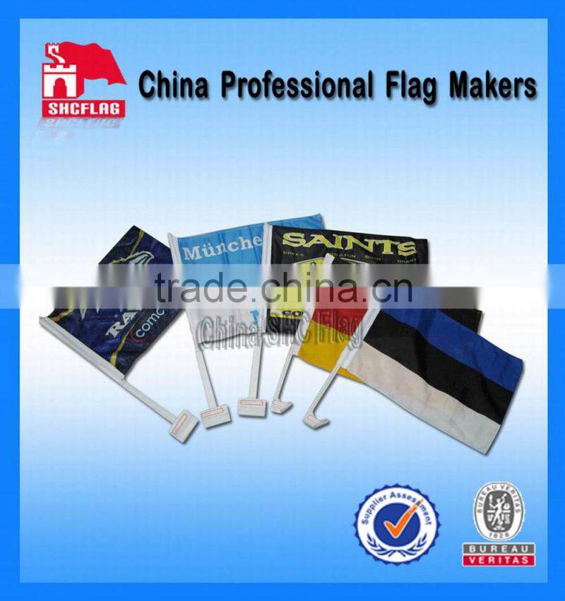 Mexican and American Car flags with 50 cm plastic pole