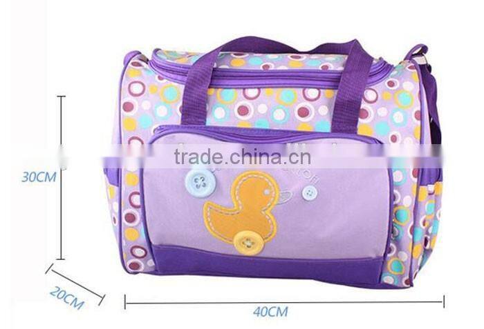 Wholesale cheap tote one shoulder mommy baby bag lovely diaper bag