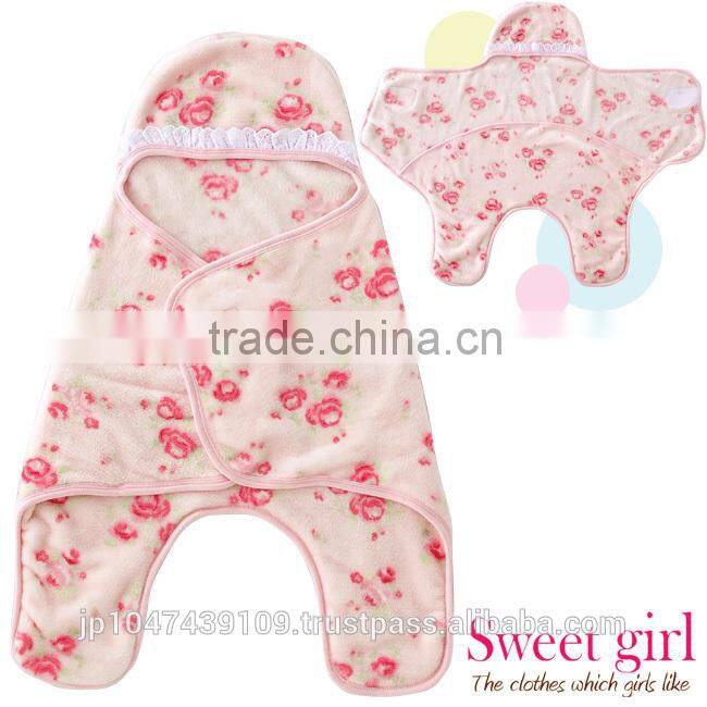 Japanese wholesale products high quality winter baby clothes wrap up for girl