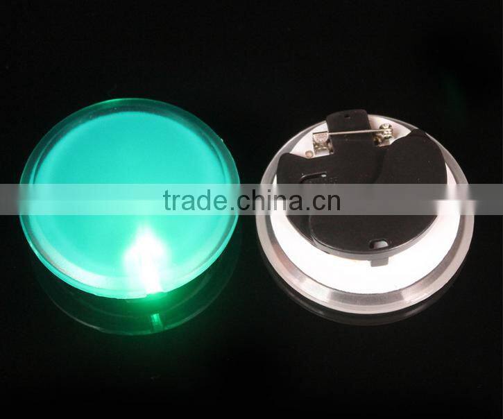 cute led brooch ,cheap wedding party gift ,mix styles flashing heart badge love brooch for party decoration