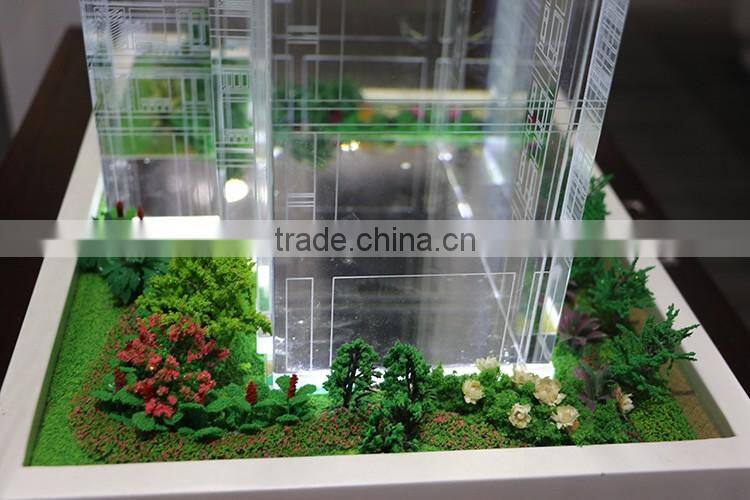 skillful manual crystal building model making