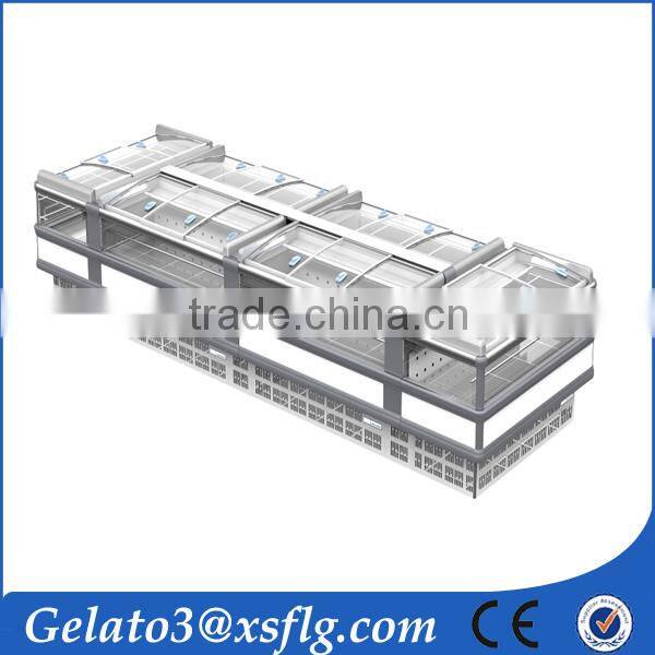 Supermarket used refrigerator open display case