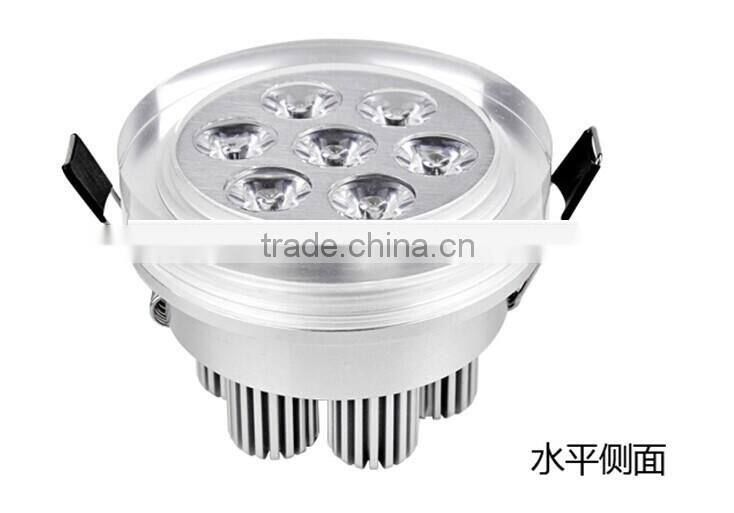 Embedded office/shop indoor easy installation ceiling lamp fitting popular new design fashion design high power led downlight 7W