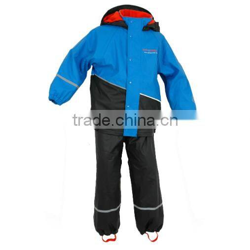Otex-100 BSCI PU children rainsuit