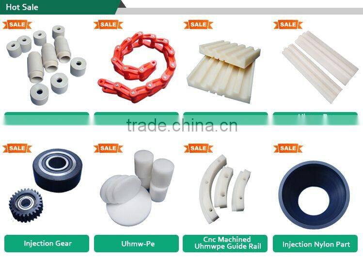 Machinable customize rail mc nylon plastic chain guide