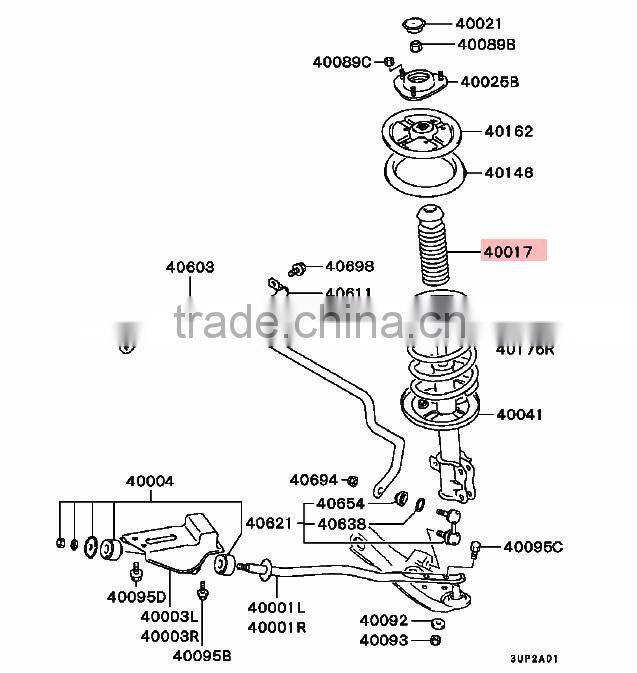 Auto Parts Suspension Strut Damper For Mitsubishi Pajero Montero IO H65W H66W H67W H76W H77W 4G93 4G94 MR319786
