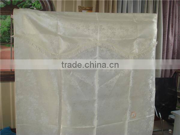 100% Polyester Jacquard With Tassel Hotel Curtain