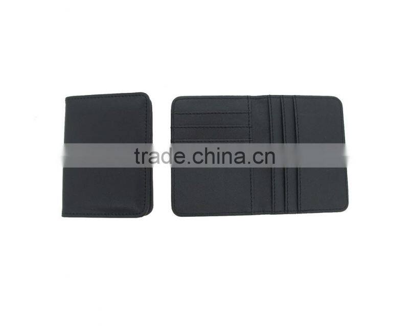 Lambskin Leather Card Holder/Leather Wallet for Mens/Leather ID Card Holder