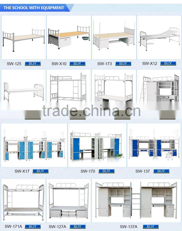 2015 fashion attached 2 pcs bunk bed with slide with CE certificate