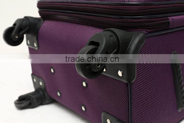 nylon material suitcase sets with high class eminent suitcase