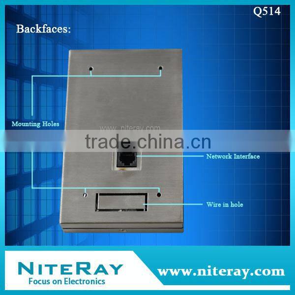 Door lock and door intercom via Password or Swipe card