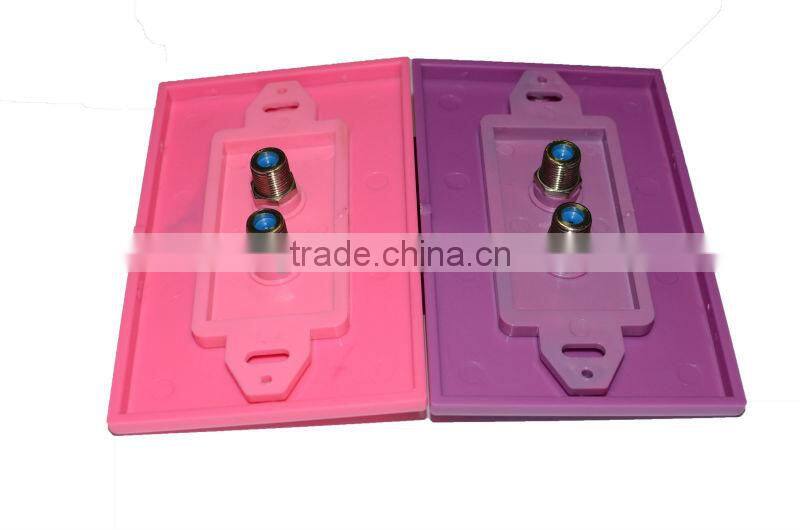Wholesale F connector cable TV wall plate