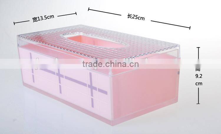 New Purple Car Plastic Tissue Box Toilet Paper Tissue Box