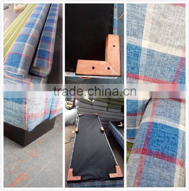 Fabric long sofa new design