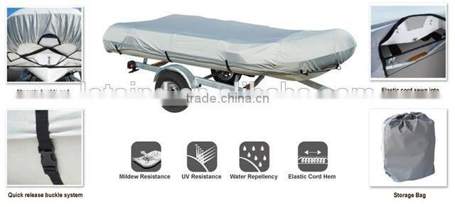 customized fishing travelling inflatable boat cover