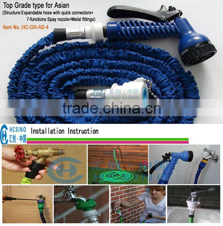 8 patterns nozzle Household Expanding Hose Retractable garden hose