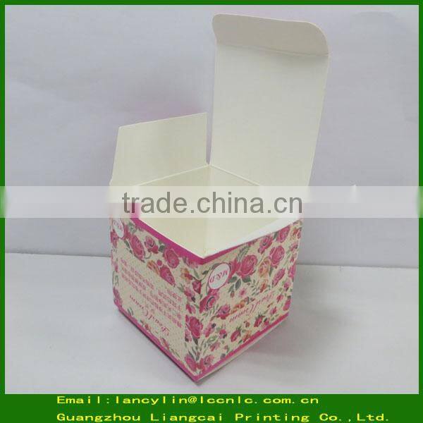 Small recycled decorative folding custom cosmetic paper box packaging