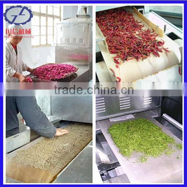 manufacture hot selling tunnel microwave drying equipment