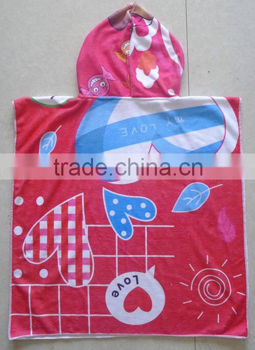 microfiber hooded towel poncho pattern