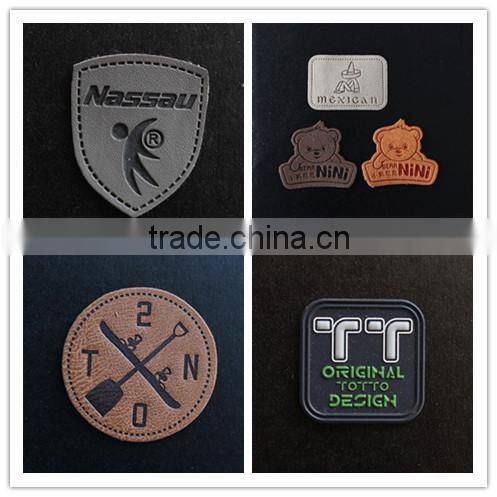 Custom Embossed Leather Patch for Casual Jacket/jeans