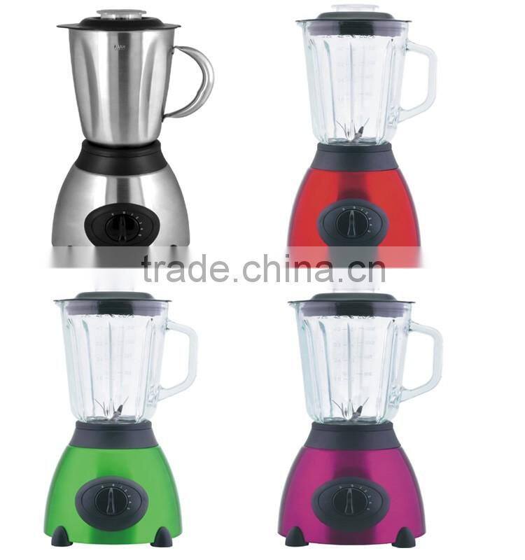 Hot sell delicate multi-color 1.5 litre mixer blender