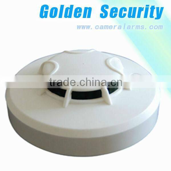 pure white good performance wireless photoelectric somke detector for domestic alarm