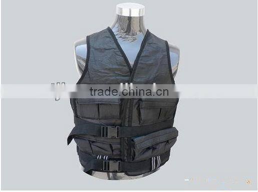 5-10kg JIBO adjustable bonded fabric Weight Vest for fitness training