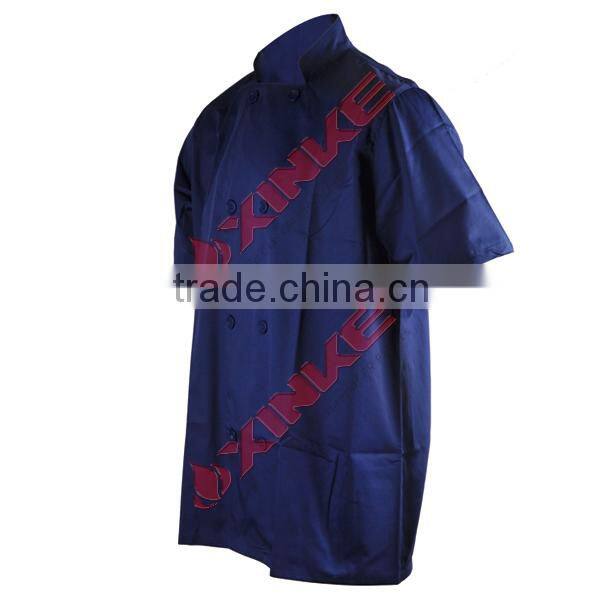 fashionable chef costume women with textile fabric