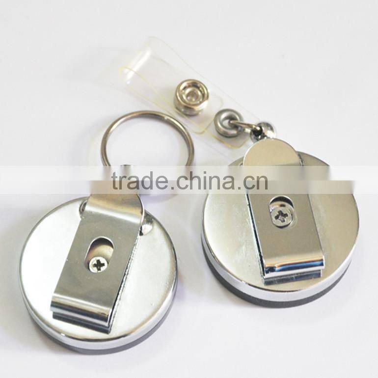ID card designer automatic spring small cable retractable badge reel