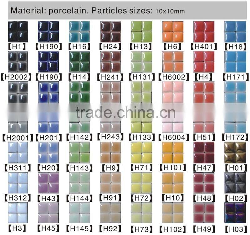 all kinds blue mosaic flower patterns for swimming pool decorative